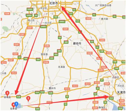 保津高速公路,滨保高速公路,保沧高速公路,张石高速公路在安新县形成